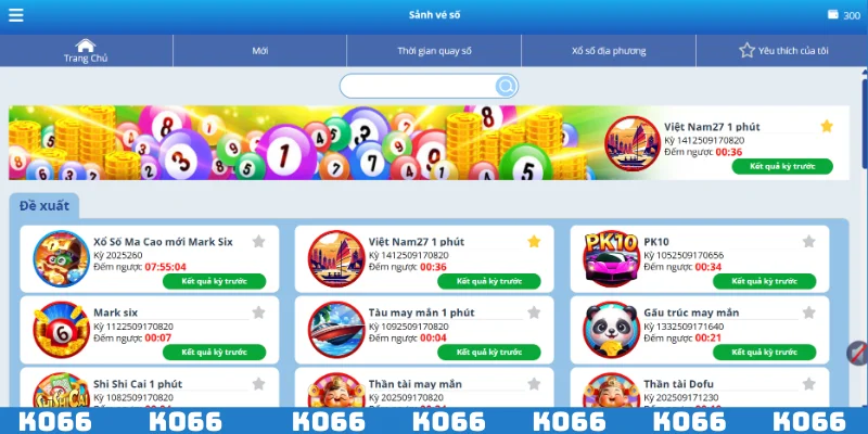 Giới thiệu danh mục uy tín xổ số KO66