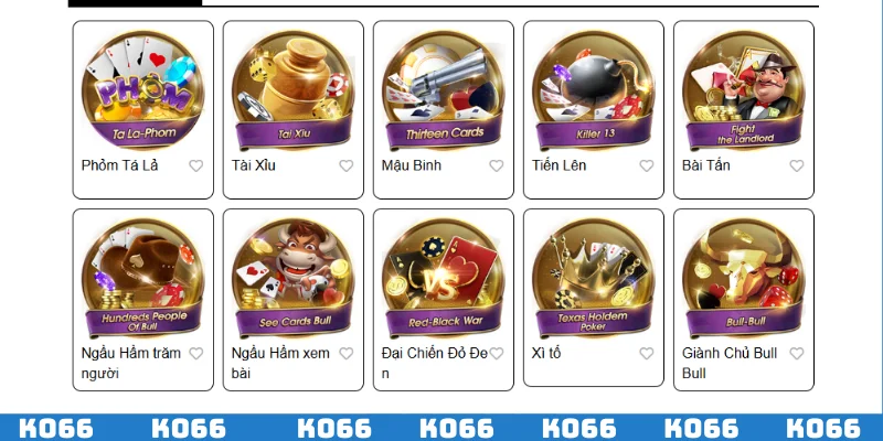 Giới thiệu danh nốt giải trí game bài uy tín KO66