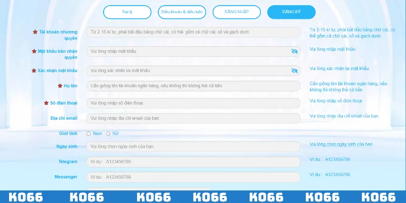 Hoàn thành biểu mẫu đăng ký theo quy định để hoạt động