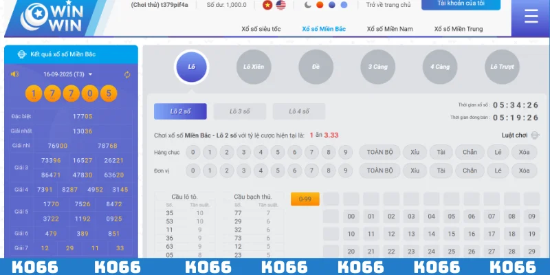 Tỷ lệ trả thưởng lô đề trực tuyến cực kỳ cao